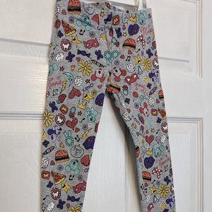 Disney Mickey Mouse Print Knit Leggings 4T (Bundle)